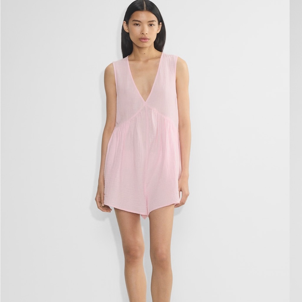 Aritzia AirPlush Cotton Romper, Villa Pink, S